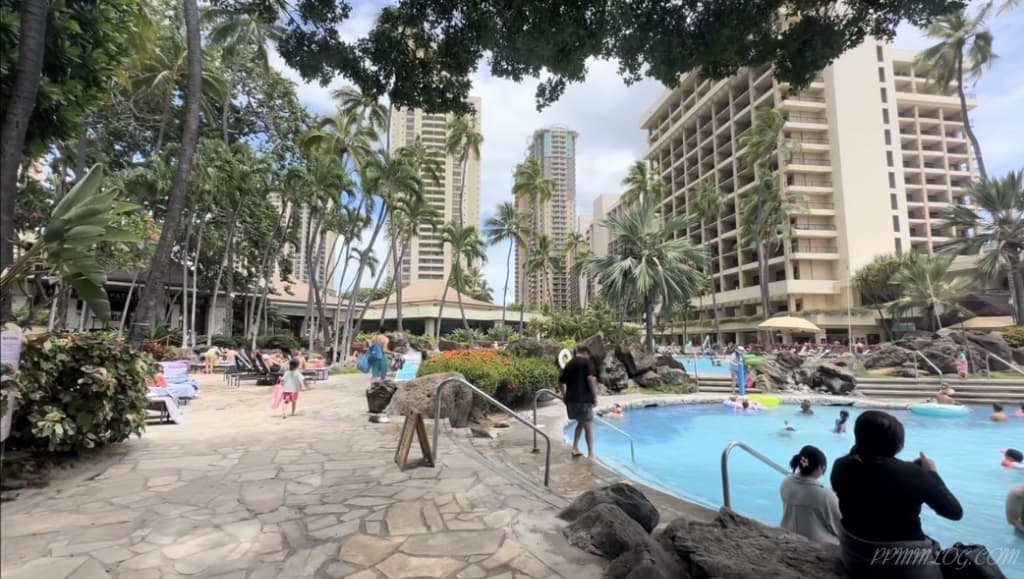 ヒルトンハワイアンヴィレッジのプール
